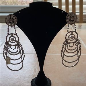 Fab Dressy Rhinestone Clipback Earrings